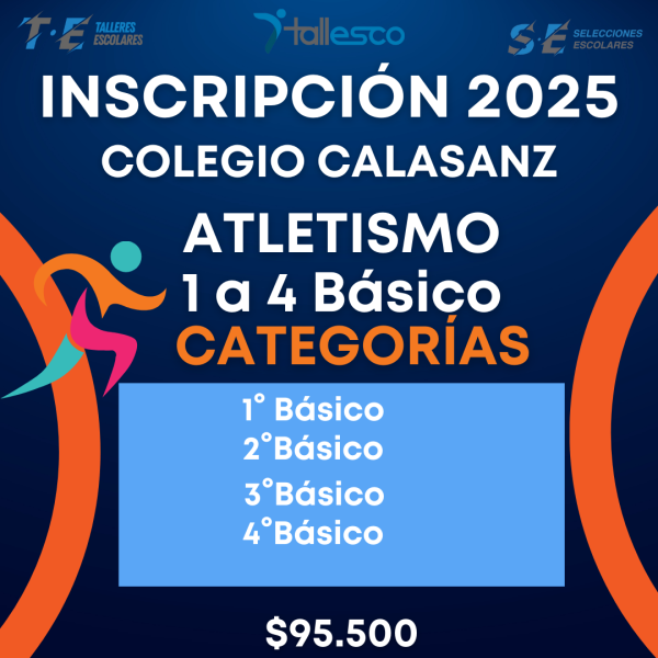 ATLETISMO 1° a 4° Básico / Colegio Calasanz - Imagen 1