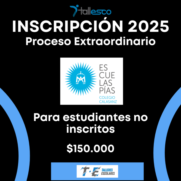 Colegio Calasanz / Proceso Extraordinario Inscripción 2025 - Imagen 1