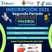 VOLEIBOL COLEGIO DIVINA PASTORA ÑUÑOA 2° Semestre 2025