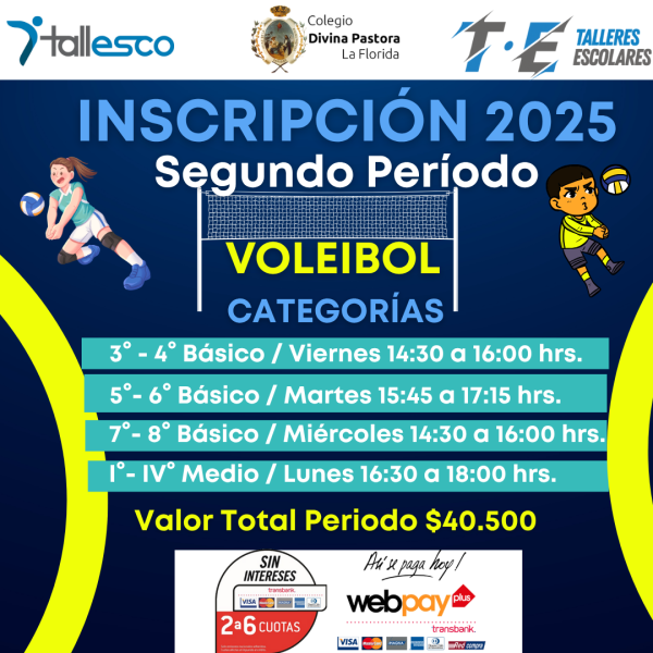 VOLEIBOL COLEGIO DIVINA PASTORA LA FLORIDA 2° Semestre 2025 - Imagen 1