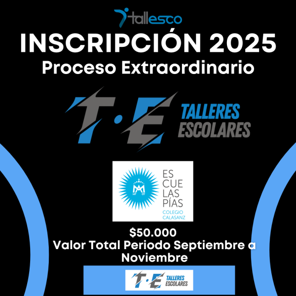 Inscripción Extraordinaria Segundo Semestre  - Colegio Calasanz - Imagen 1