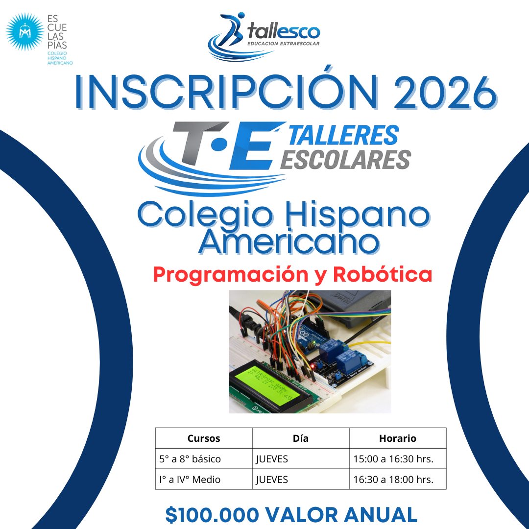 Programación y Robótica Taller Programación y Robótica Colegio Hispano Americano - Imagen 1