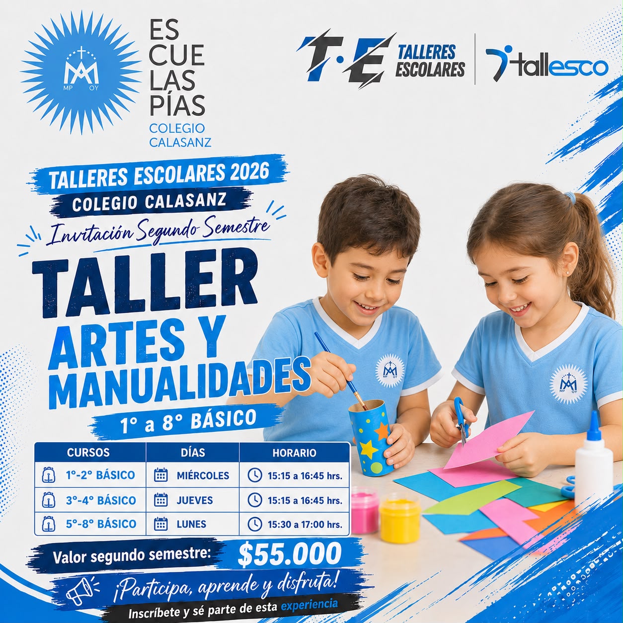 Artes Artes, Dibujo, Pintura y Manualidades Colegio Calasanz Segundo Semestre - Imagen 1