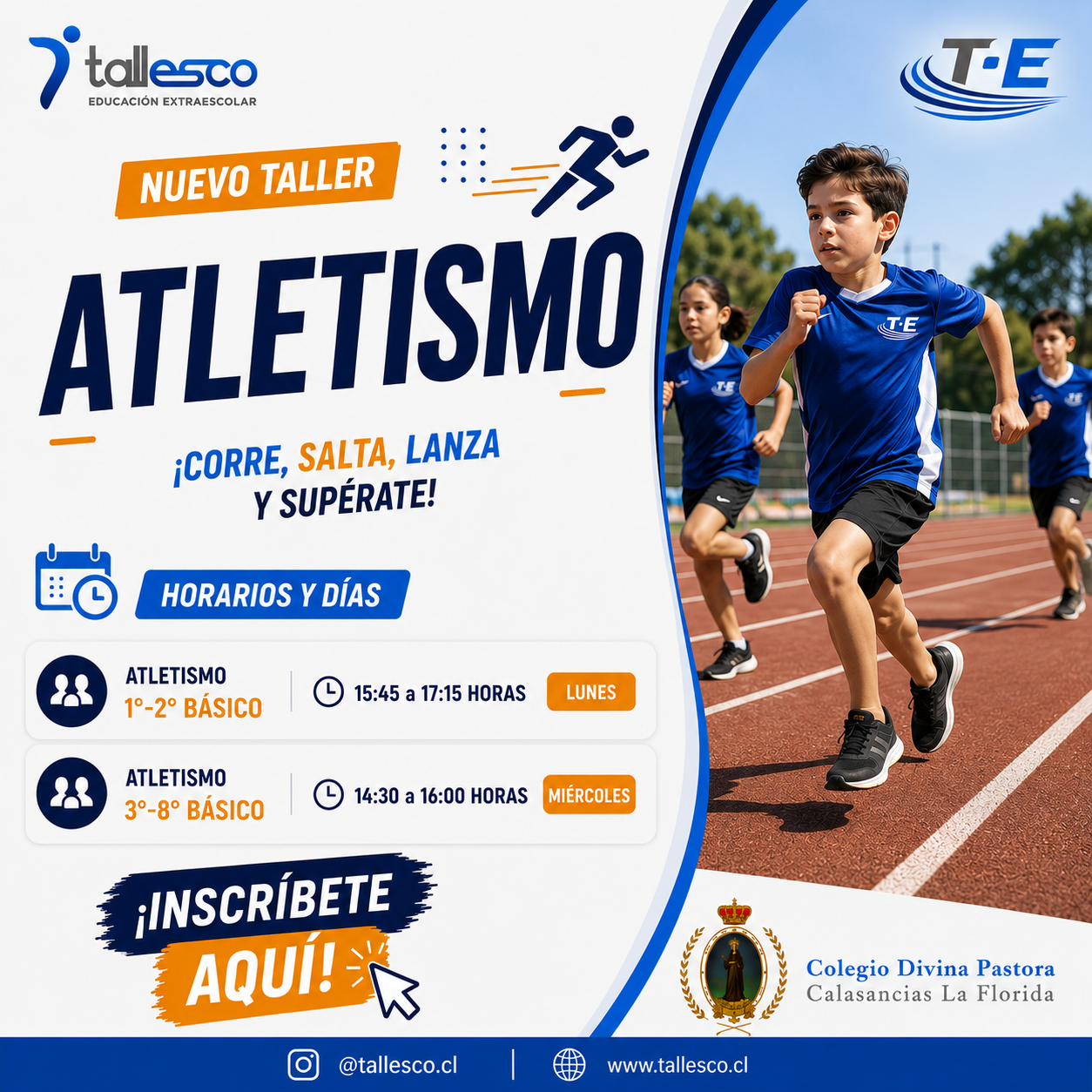 Atletismo Atletismo Colegio Divina Pastora La Florida Segundo Semestre - Imagen 1