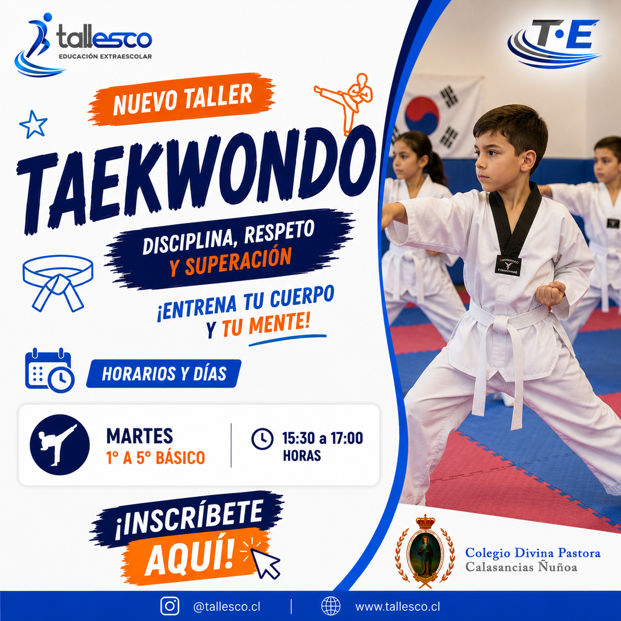 Taekwondo CDPÑ Taekwondo Colegio Divina Pastora Ñuñoa Segundo Semestre - Imagen 1