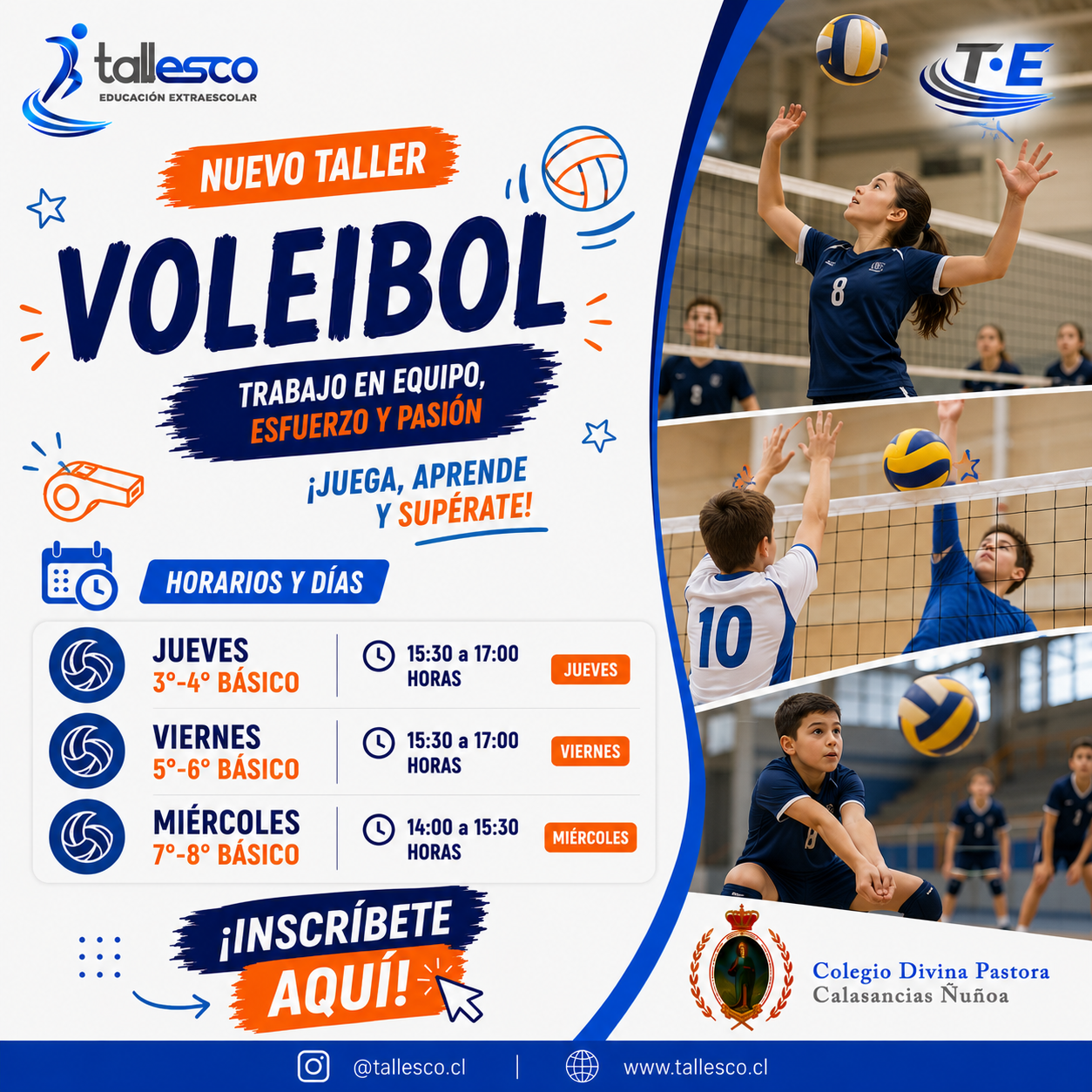 Voleibol CDPÑ Voleibol Colegio Divina Pastora Ñuñoa Segundo Semestre - Imagen 1