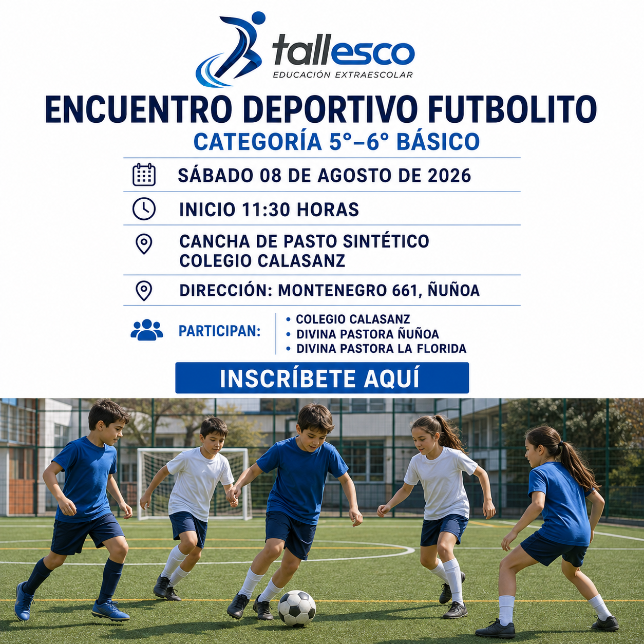5°-6° CDPLF MASIVO FÚTBOL 08 AGOSTO 2026