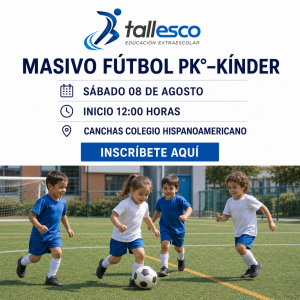 PK°-KÍNDER° CDPÑ MASIVO FÚTBOL 08 AGOSTO 2026